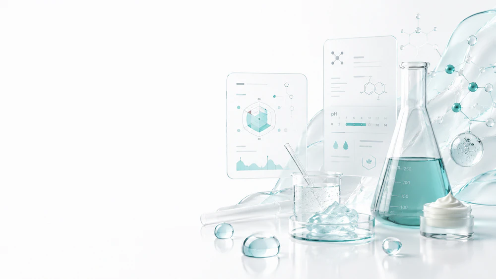 Digital cosmetic formulation illustration