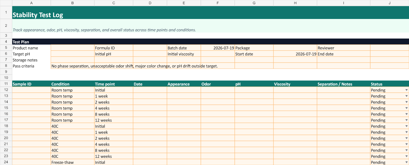 Cosmetic Formula Calculator & Batch Record Toolkit screenshot 3